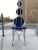 1990s Memphis Style Dining Chairs in Purple & Green Microsuede Upholstered Panels For Sale - Image 5 of 13