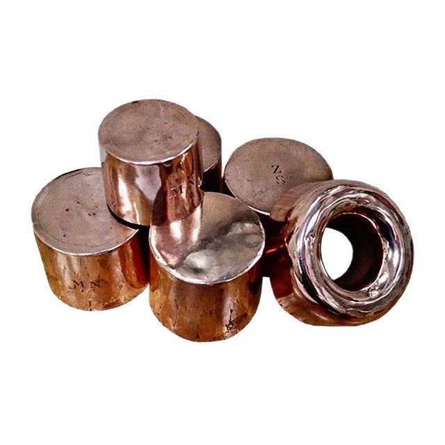 Victorian Copper Jelly Moulds, Set of 6 For Sale