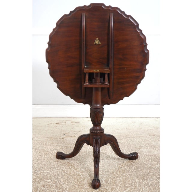 Henkel Harris Mahogany Tilt Top Table For Sale - Image 14 of 16