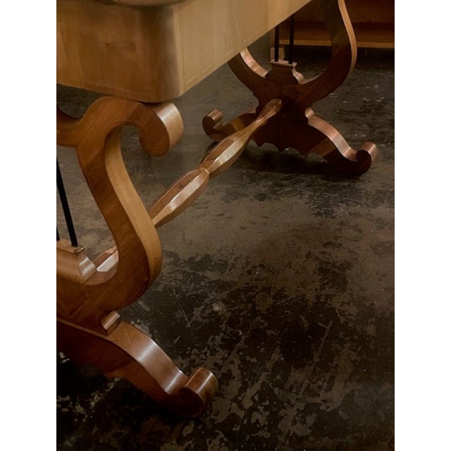 19th C. German Walnut Writing Table For Sale - Image 4 of 8
