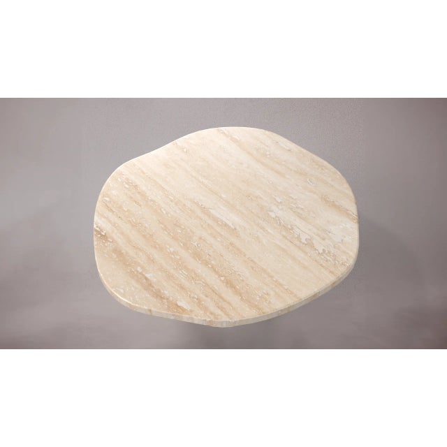 Modern Viola Travertine Coffee Table 35.4" For Sale - Image 3 of 3