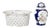 Porcelain Jar with Lid and Fruit Bowl from Vista Alegre, Set of 2 For Sale