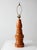 Mid 20th Century Mid Century Turned Mixed Wood Table Lamp With Woven Shade For Sale - Image 14 of 18