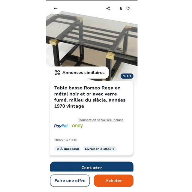 Iron and Smoked Glass Coffee Table, France, 1980s For Sale - Image 18 of 18