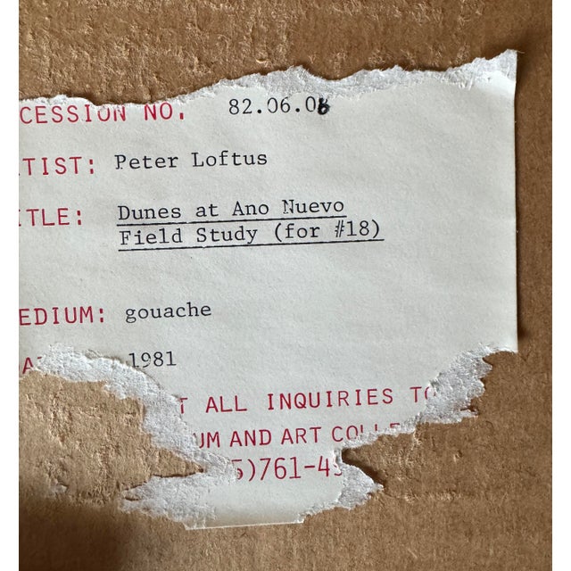 Peter Loftus (American, Born 1948), Set of Three Watercolor and Gouache on Paper Field Studies For Sale - Image 10 of 13