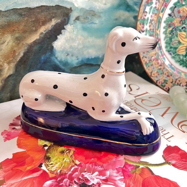 Metal Staffordshire Style Dalmatian Figurines — a Pair For Sale - Image 7 of 11