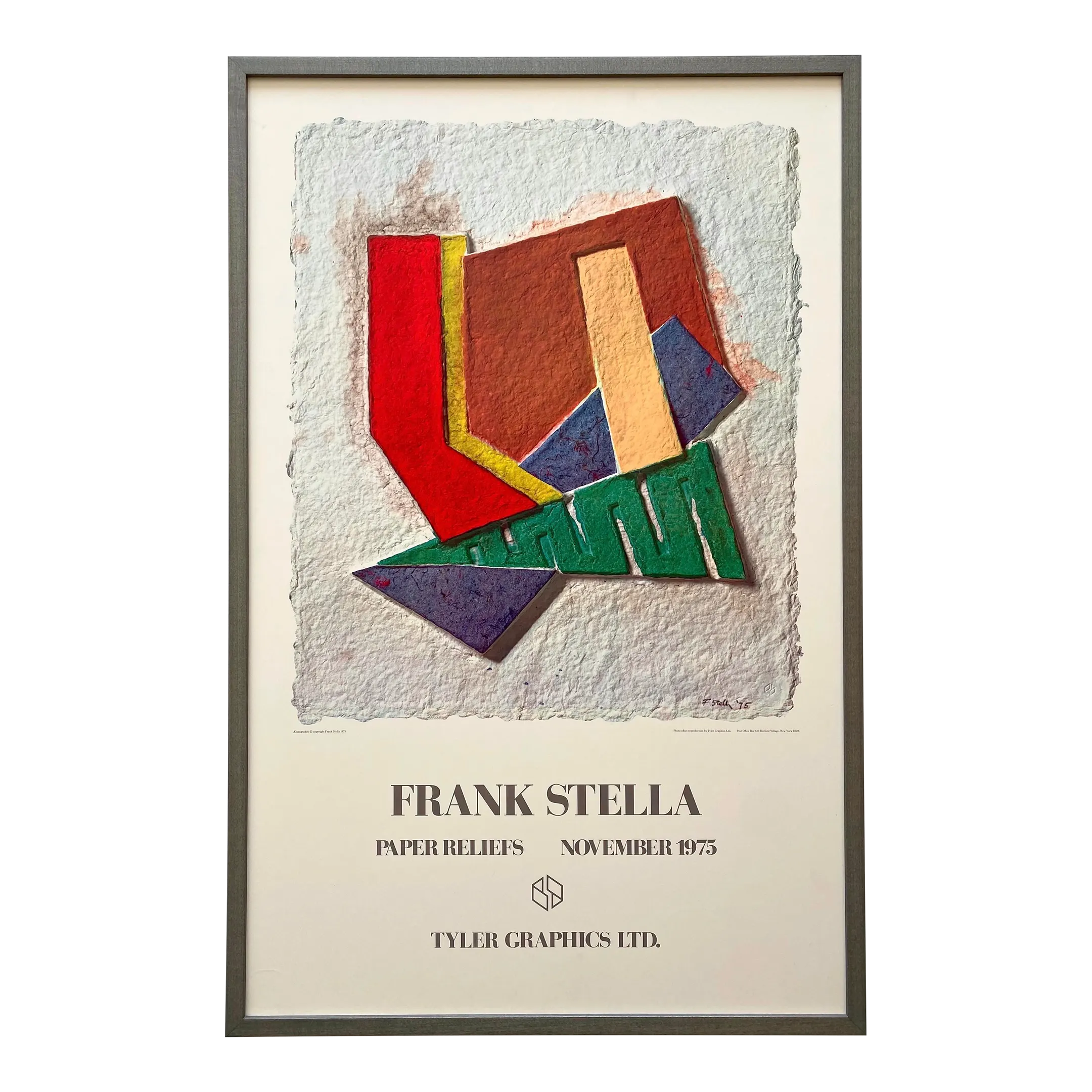 Frank Stella Vintage 1975 Lithograph Print 