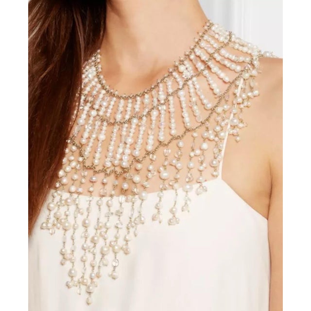 So rare & stunning is this pearl necklace. A pearl a day keeps the dull away. Rosantica's 'Ninfea' - or 'waterlily' -...