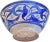 Blue Late 19th Century Blue-Patterned Moroccan Ceramic Decorative Bowl For Sale - Image 8 of 9