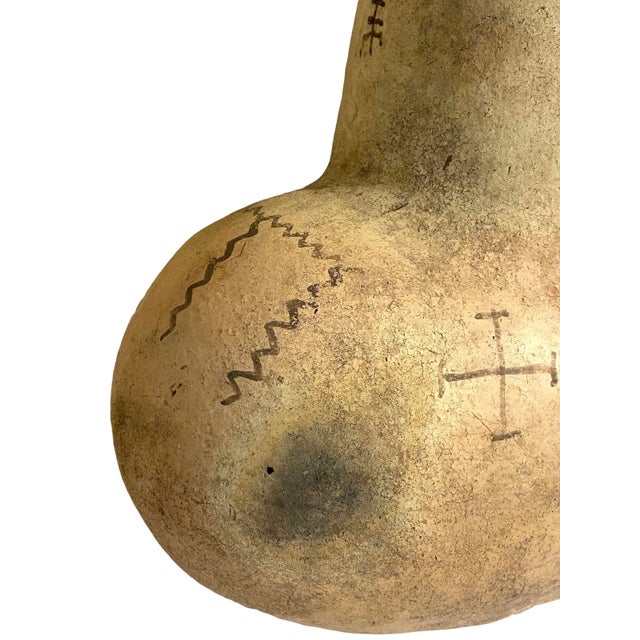 Sculpture Materials #4648 Moroccan Vintage Tuareg Terracota Clay Decorative Pot 19" H For Sale - Image 7 of 12