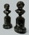 Bronze Antique Pair French Bronze Marble Busts Grand Tour attribJean Antoine Houdon 19c For Sale - Image 8 of 9