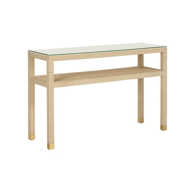 2020s Cheryl Luckett for Wildwood Socialite Console Table - Natural For Sale - Image 5 of 5