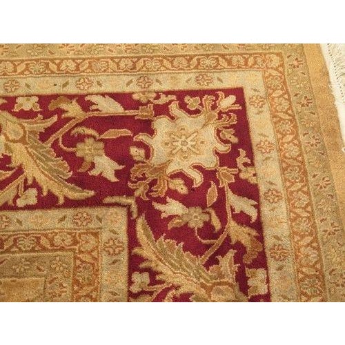 Room Size Approx. 10 X 14 Red & Beige Rug For Sale - Image 9 of 10