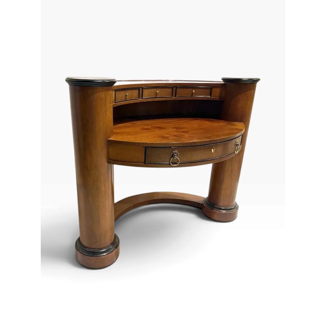 Century Furniture 1990s Century Furniture Biedermeier-Style Oval Desk For Sale - Image 4 of 15