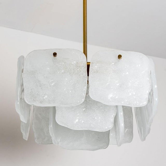 Glass and Brass Light Fixtures by J.T Kalmar, Austria, 1960s For Sale - Image 10 of 18
