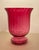 Art Deco Cranberry Pilgrim Glass Hand Blown Vase For Sale - Image 3 of 7