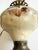 Early 20th Century Hand Painted Floral Gone With The Wind Oil Lamp Converted, w/ Nightlight For Sale - Image 13 of 18