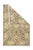A single, broad border of jagged palmettes, frames a same tone field with a central elaborated lobed straw rosette,...