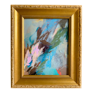 "Waterfall Hike" 2026 Framed Mixed Media Painting by Jessalin Beutler