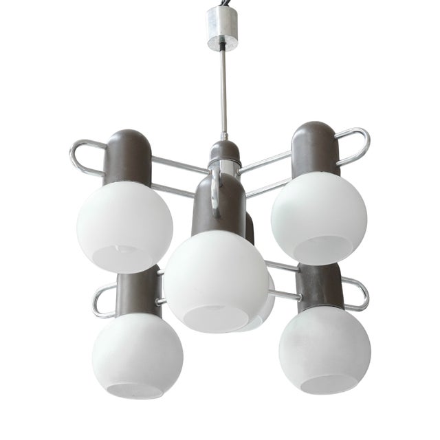 Mid-Century Modern Yugoslavian Chandelier For Sale