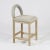 Heidi Teak & Beige Boucle Counter Stool For Sale - Image 4 of 10