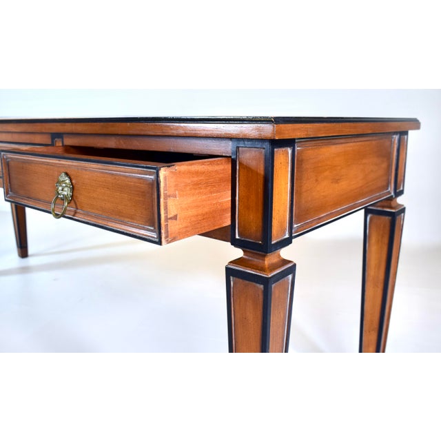 Neoclassical Style Italian Directoire Console Table, Rosso Verona Marble Top For Sale - Image 4 of 15