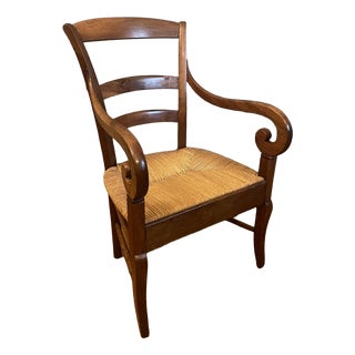 Antique Farmhouse French Armchair, 1880 For Sale