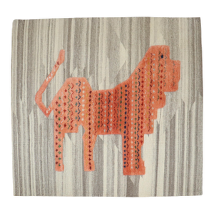Modern Zabihi Collection Persian Lion Souf Kilim