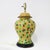 Pair of Hand-Painted Spotted Yellow Ceramic Table Lamps For Sale In New York - Image 6 of 12