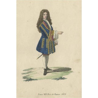 Engraving of Louis XIV, 1805, Paper For Sale