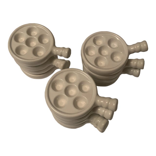 1980s Vintage Escargot Dishes Set of 12 Chairish