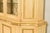 Cream Karges Style French Regency Louis XVI Cream Lacquered and Gold Gilt Breakfront Bookcase Cabinet, Circa 1960s For Sale - Image 8 of 14