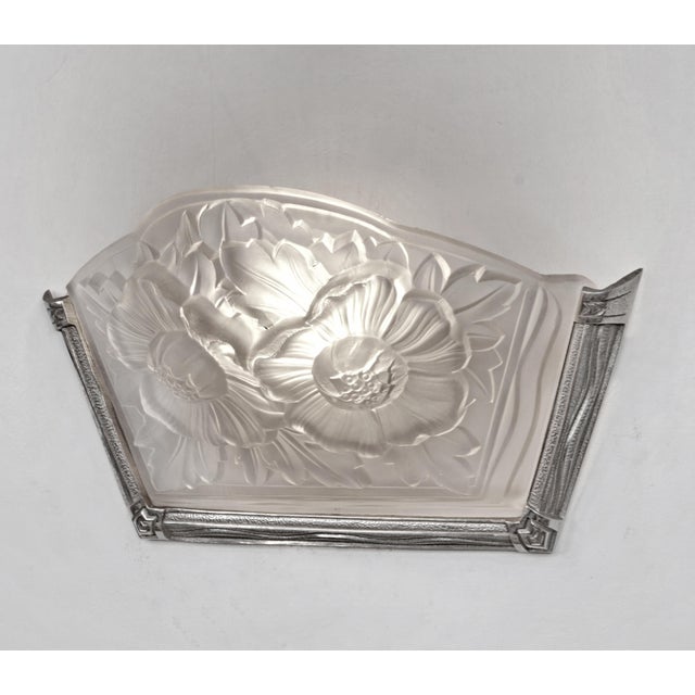 French Art Deco Sconces by Mouynet & Verdun 1930 France - A Pair For Sale - Image 6 of 12