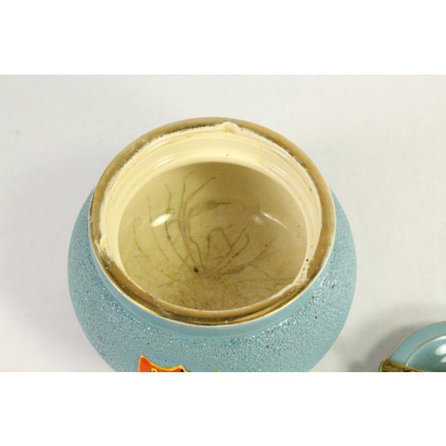 1894-1926 Carlton Ware Armorial Crest W&r Stoke on Trent Tobacco Jar Cambridge For Sale - Image 10 of 15