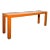 1970's Hermes Orange Laminate Parsons Console Table For Sale