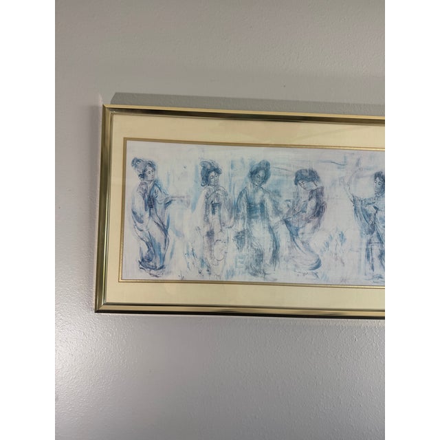 Vintage Framed Figurative Artwork, Circa 1990s' For Sale In Orlando - Image 6 of 14