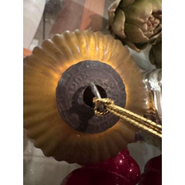 Metal Set of 13 Kugel Mercury Glass Ornaments in Silver, Gold, and Red For Sale - Image 7 of 16