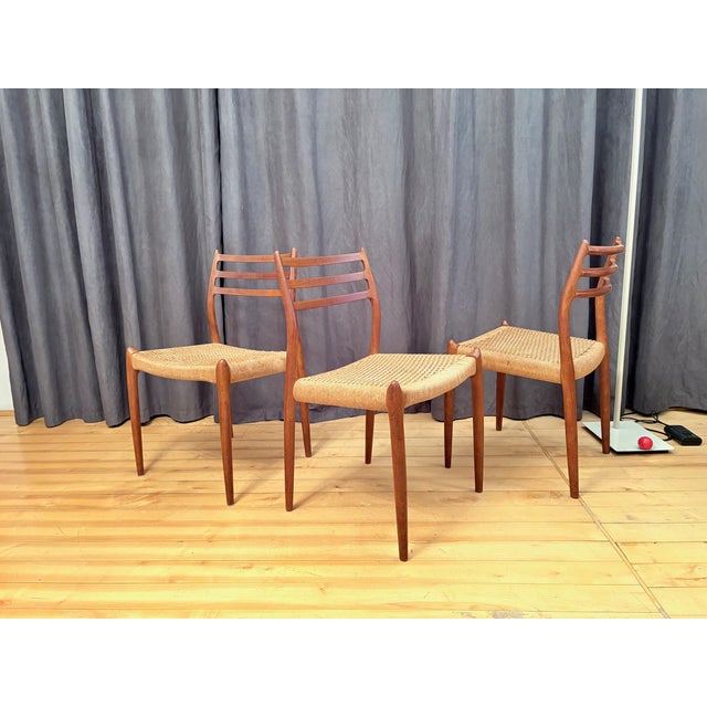Model 78 Chairs by Neils O. Møller for JL Møllers Møbelfabrik, Denmark, 1960s, Set of 3 For Sale - Image 13 of 18