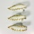 1950s Vintage Italian Roman Neoclassical Gold Tipped Acanthus Leaf Tole Tiebacks - Set of 3. For Sale - Image 4 of 12