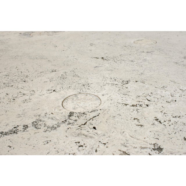 Stone Travertine Coffee Table by Angelo Mangiarotti for Up & Up, 1970s For Sale - Image 7 of 12