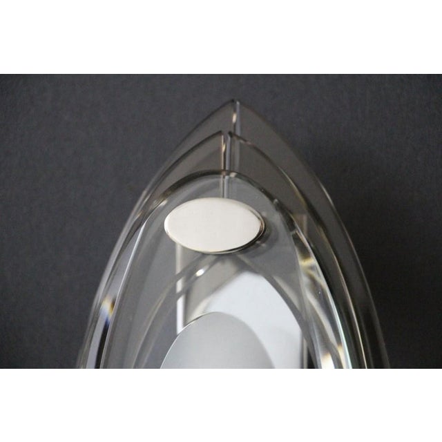 1960s Sconces in Crystal Glass in the style of Max Ingrand and Fontana Arte, 1960s, Set of 2 For Sale - Image 5 of 16