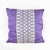 Purple Embroidered Decorative Pillow With Infinity Motif For Sale - Image 10 of 10