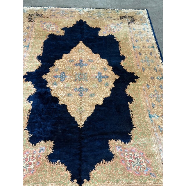 9ft 11in × 15ft 8in Circa 1960's Persian Kerman Area Rug For Sale In San Francisco - Image 6 of 12