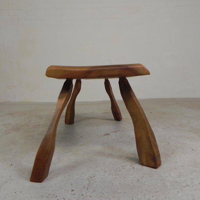 Vintage Wooden Side Table, 1960s For Sale - Image 10 of 14