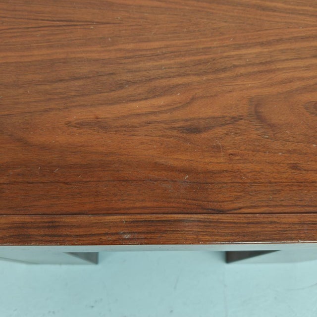 Small Square Walnut Coffee Table, 1970s For Sale - Image 12 of 18