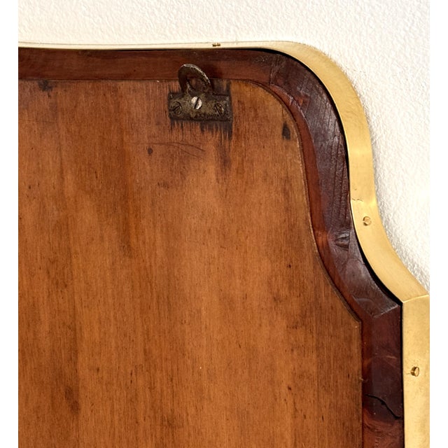 Large Mid-Century Modern Italian Floor Mirror with Brass Frame, 1950 For Sale - Image 14 of 17