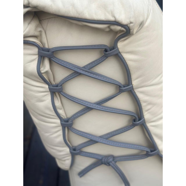 Sofa and Leather Chairs, 1980s, Set of 3 For Sale - Image 4 of 18