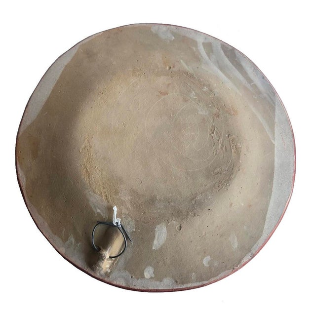 1960s Tonalá Mexico Decorative Wall Platter With Bird Motif For Sale - Image 13 of 13