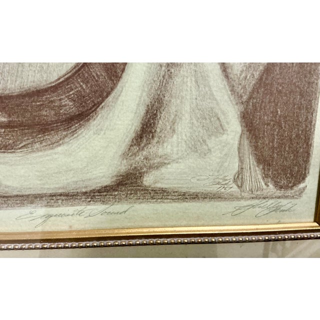 “Exquisite Sound” Original Lithograph by Shelly Fink For Sale - Image 9 of 11