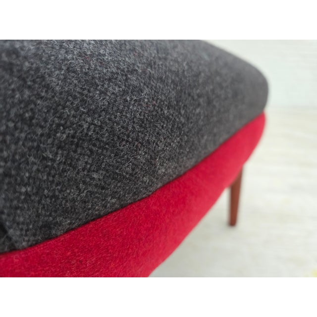Mid-Century Modern Danish Armchair in Furniture Wool, 1960s For Sale - Image 3 of 18